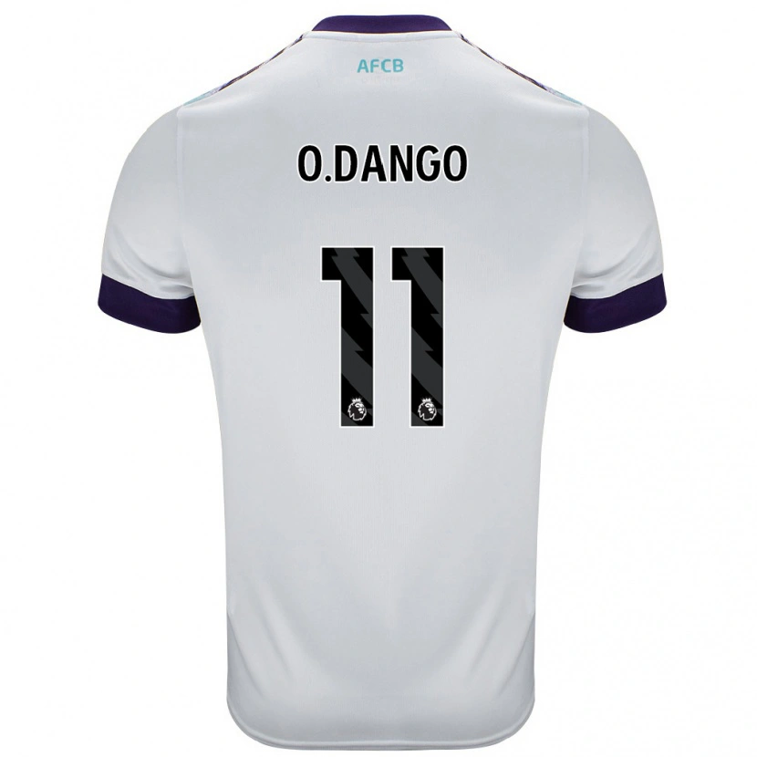 Danxen Kinder Dango Ouattara #11 Weiß Grün Lila Auswärtstrikot Trikot 2024/25 T-Shirt Schweiz