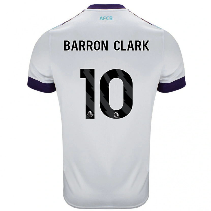 Danxen Kinder Molly Barron-Clark #10 Weiß Grün Lila Auswärtstrikot Trikot 2024/25 T-Shirt Schweiz
