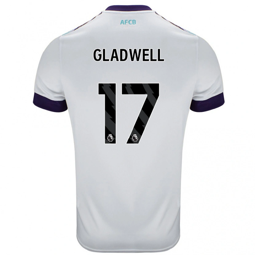Danxen Kinder Molly Gladwell #17 Weiß Grün Lila Auswärtstrikot Trikot 2024/25 T-Shirt Schweiz