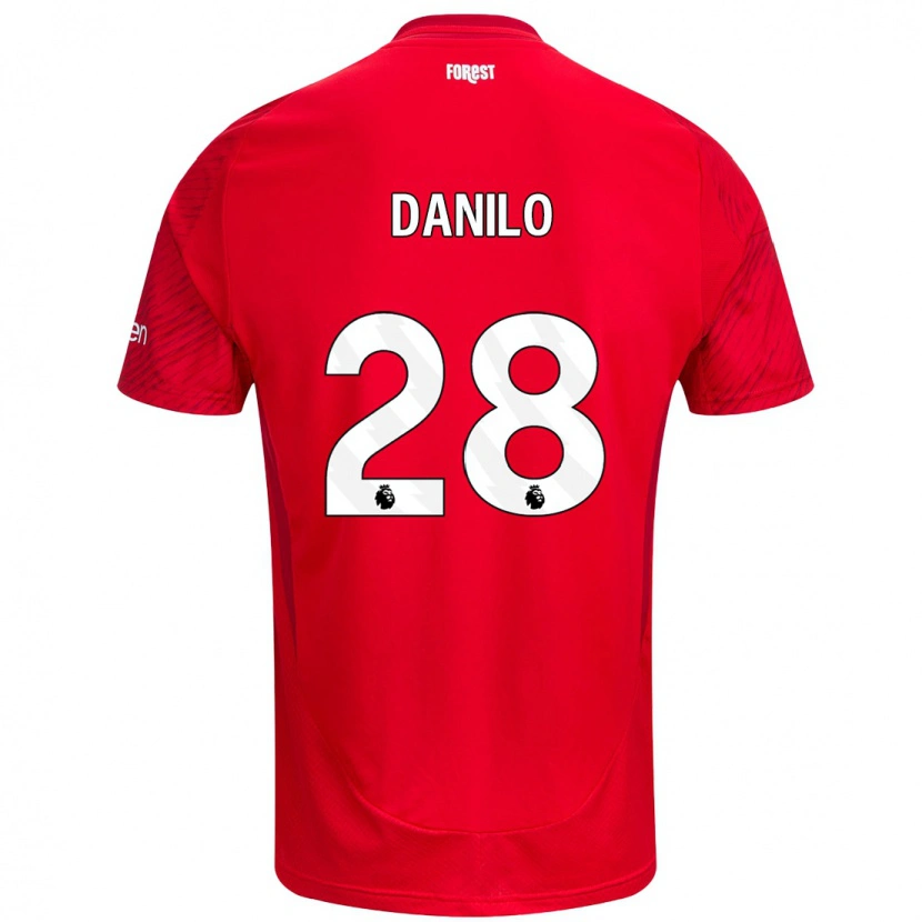Danxen Herren Danilo #28 Rot Weiß Heimtrikot Trikot 2024/25 T-Shirt Schweiz