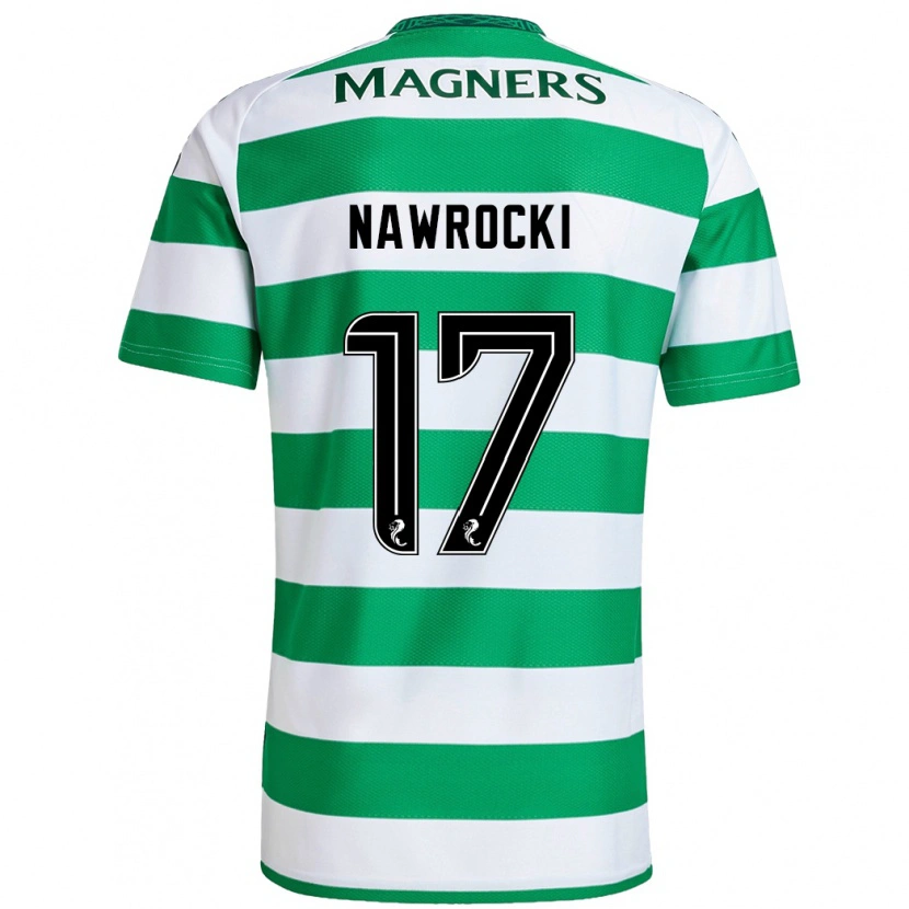 Danxen Herren Maik Nawrocki #17 Grün Weiß Heimtrikot Trikot 2024/25 T-Shirt Schweiz