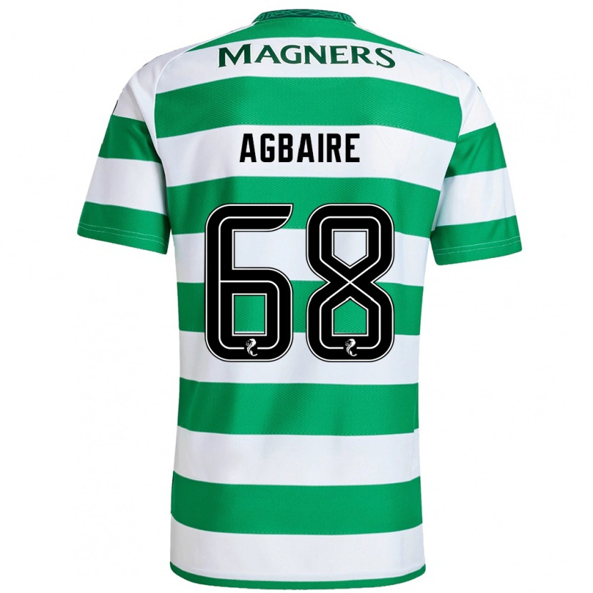 Danxen Herren Lenny Agbaire #68 Grün Weiß Heimtrikot Trikot 2024/25 T-Shirt Schweiz