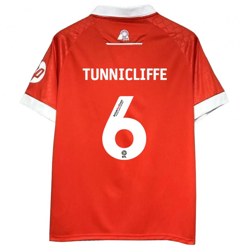 Danxen Herren Jordan Tunnicliffe #6 Rot Weiß Heimtrikot Trikot 2024/25 T-Shirt Schweiz