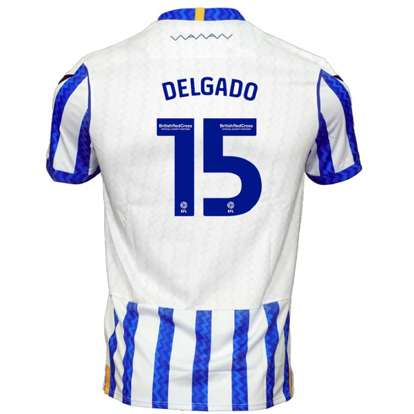 Danxen Herren Juan Delgado #15 Blau Weiß Heimtrikot Trikot 2024/25 T-Shirt Schweiz