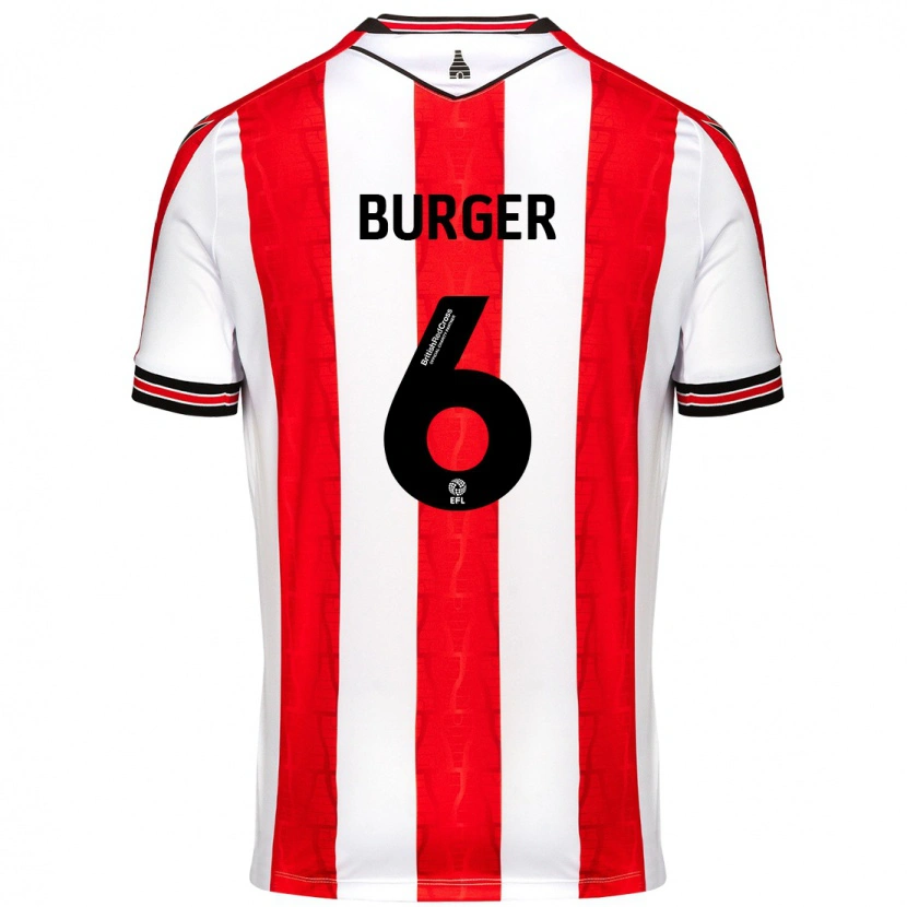 Danxen Herren Wouter Burger #6 Rot Weiß Heimtrikot Trikot 2024/25 T-Shirt Schweiz