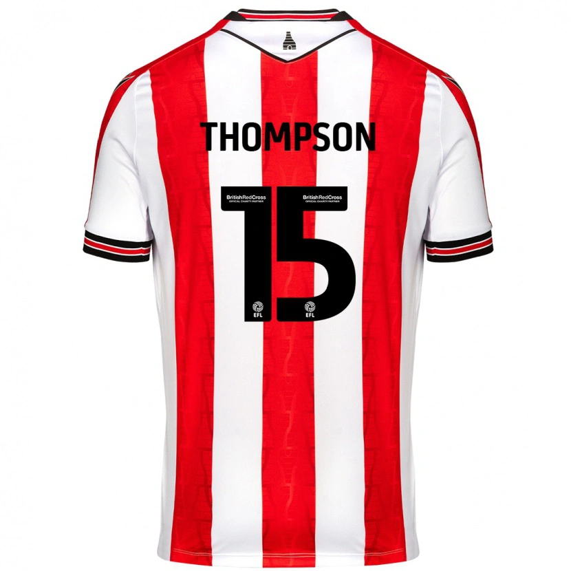 Danxen Herren Jordan Thompson #15 Rot Weiß Heimtrikot Trikot 2024/25 T-Shirt Schweiz