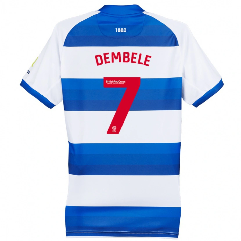 Danxen Herren Karamoko Dembélé #7 Weiß Blau Heimtrikot Trikot 2024/25 T-Shirt Schweiz