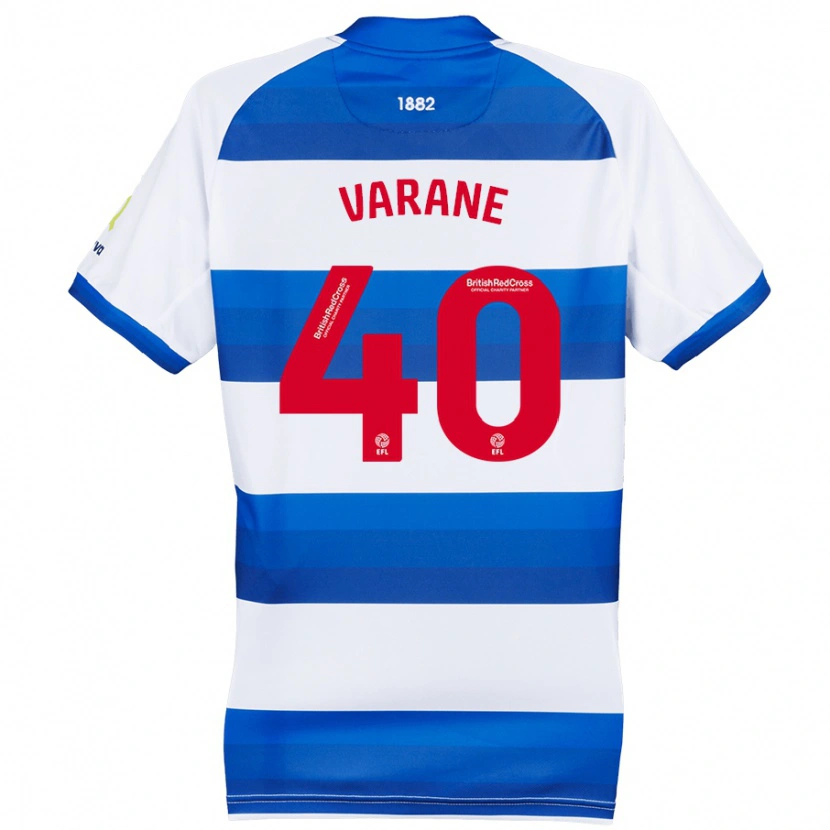 Danxen Herren Jonathan Varane #40 Weiß Blau Heimtrikot Trikot 2024/25 T-Shirt Schweiz