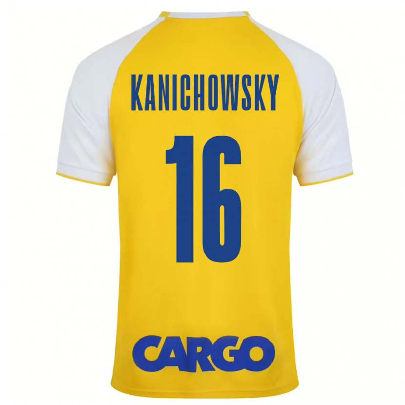 Danxen Herren Gabi Kanichowsky #16 Gelb Weiß Heimtrikot Trikot 2024/25 T-Shirt Schweiz