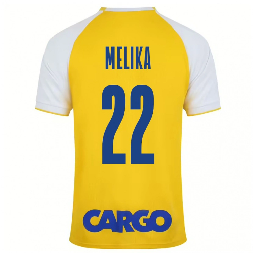 Danxen Herren Ofek Melika #22 Gelb Weiß Heimtrikot Trikot 2024/25 T-Shirt Schweiz