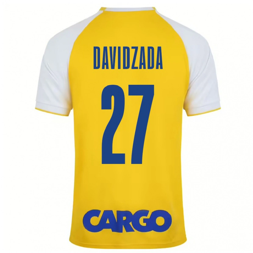 Danxen Herren Ofir Davidzada #27 Gelb Weiß Heimtrikot Trikot 2024/25 T-Shirt Schweiz