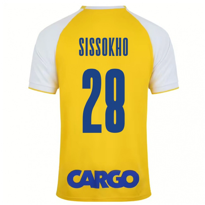 Danxen Herren Issouf Sissokho #28 Gelb Weiß Heimtrikot Trikot 2024/25 T-Shirt Schweiz