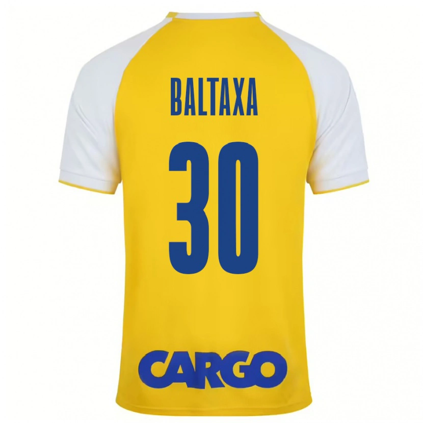 Danxen Herren Matan Baltaxa #30 Gelb Weiß Heimtrikot Trikot 2024/25 T-Shirt Schweiz