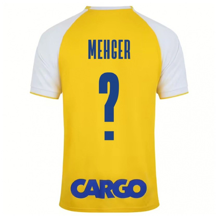 Danxen Herren Itay Mehger #0 Gelb Weiß Heimtrikot Trikot 2024/25 T-Shirt Schweiz