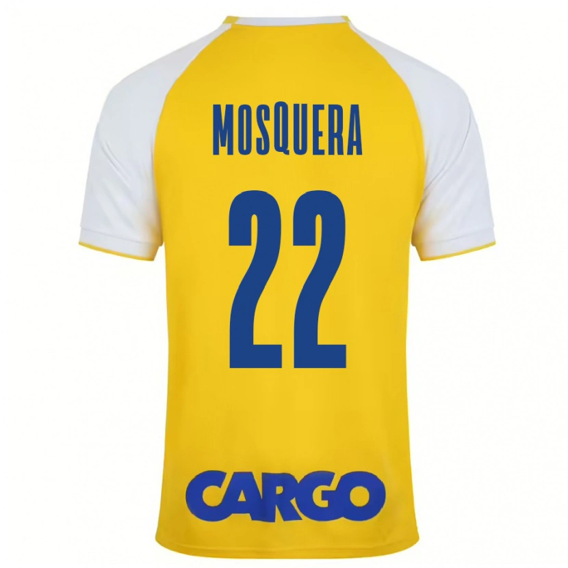 Danxen Herren Orlando Mosquera #22 Gelb Weiß Heimtrikot Trikot 2024/25 T-Shirt Schweiz