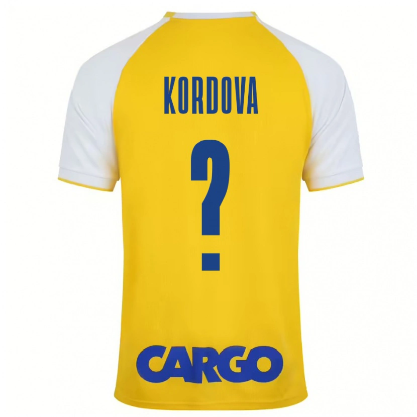 Danxen Herren Adir Kordova #0 Gelb Weiß Heimtrikot Trikot 2024/25 T-Shirt Schweiz