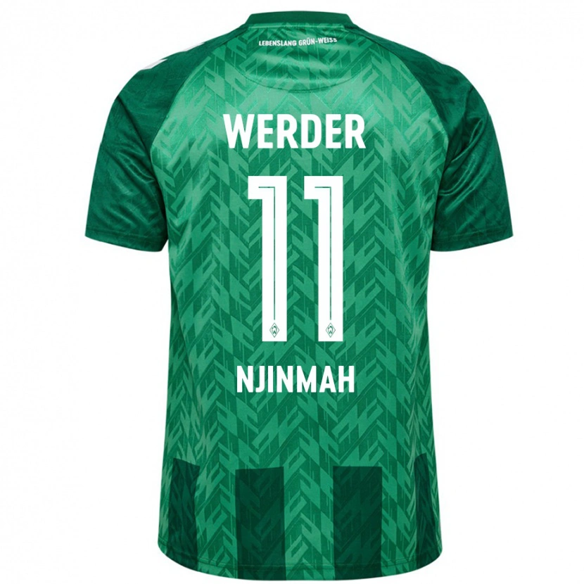 Danxen Herren Justin Njinmah #11 Grün Heimtrikot Trikot 2024/25 T-Shirt Schweiz