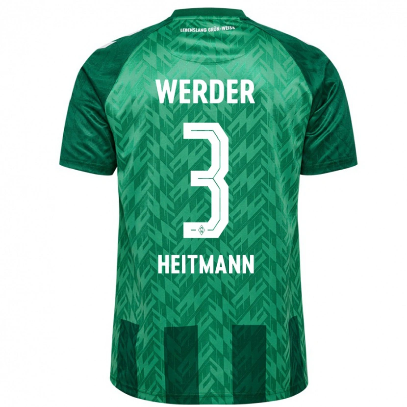Danxen Herren Mats Heitmann #3 Grün Heimtrikot Trikot 2024/25 T-Shirt Schweiz