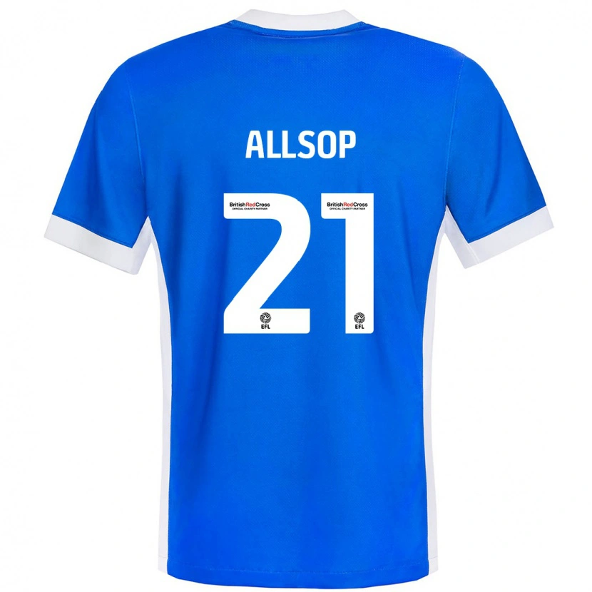 Danxen Herren Ryan Allsop #21 Blau Weiß Heimtrikot Trikot 2024/25 T-Shirt Schweiz