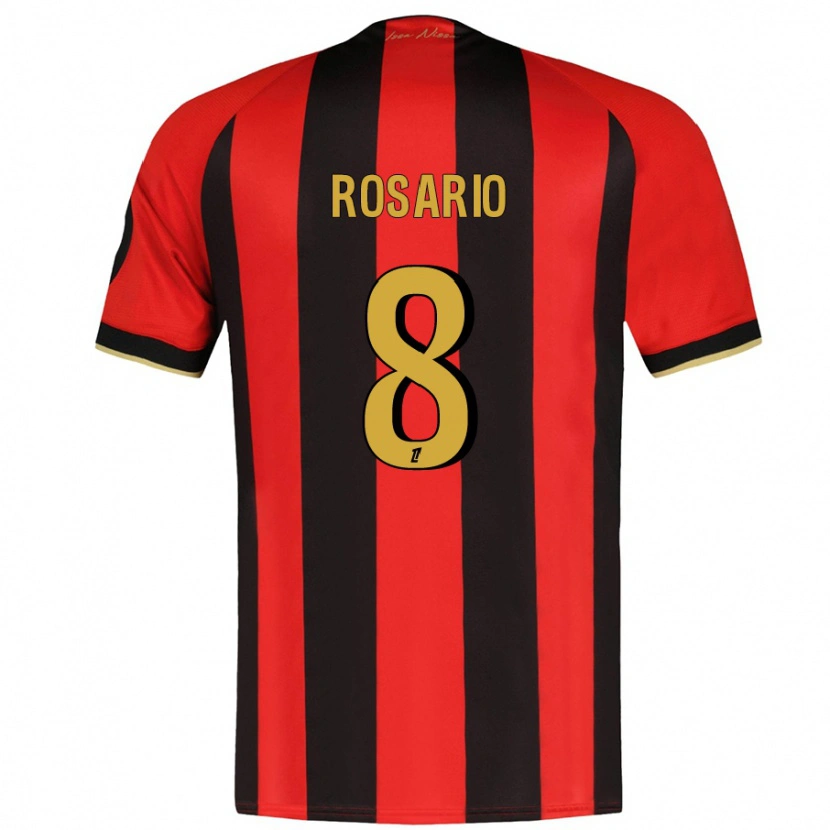 Danxen Herren Pablo Rosario #8 Rot Schwarz Heimtrikot Trikot 2024/25 T-Shirt Schweiz