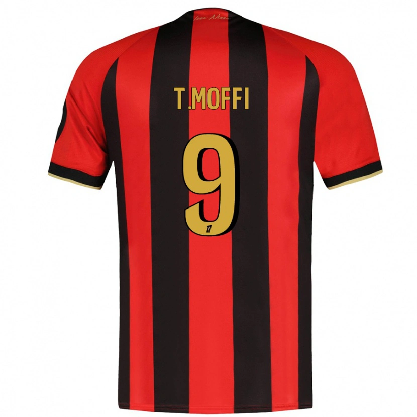 Danxen Herren Terem Moffi #9 Rot Schwarz Heimtrikot Trikot 2024/25 T-Shirt Schweiz
