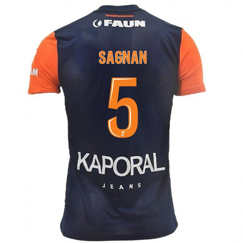 Danxen Herren Modibo Sagnan #5 Marineblau Orange Heimtrikot Trikot 2024/25 T-Shirt Schweiz