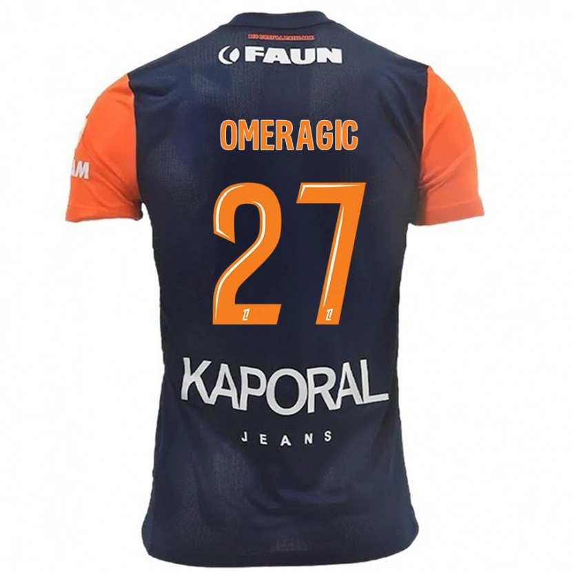 Danxen Herren Becir Omeragic #27 Marineblau Orange Heimtrikot Trikot 2024/25 T-Shirt Schweiz