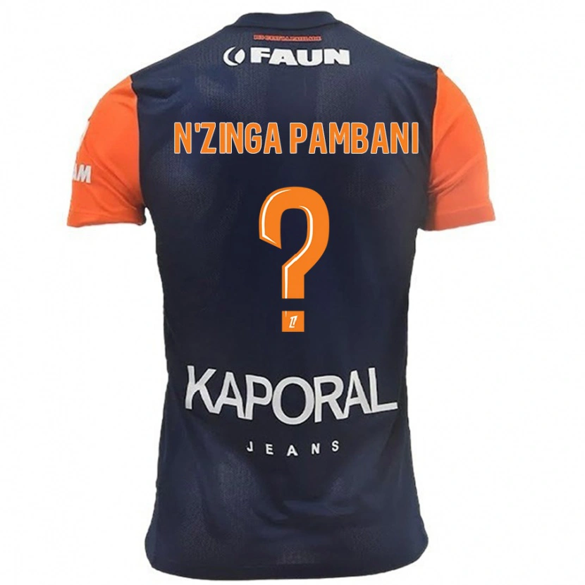 Danxen Herren Pladi N'zinga Pambani #0 Marineblau Orange Heimtrikot Trikot 2024/25 T-Shirt Schweiz