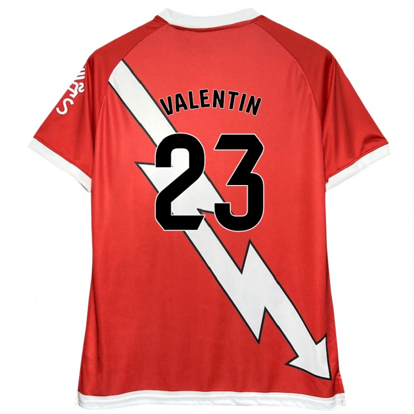 Danxen Herren Óscar Valentín #23 Weiß Rot Heimtrikot Trikot 2024/25 T-Shirt Schweiz