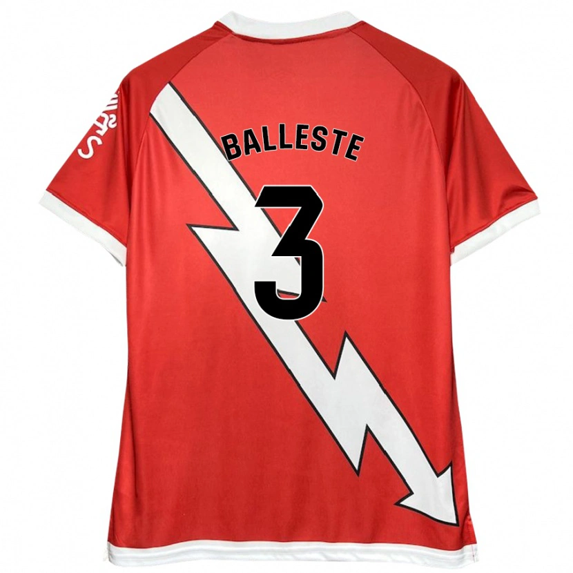 Danxen Herren Laia Ballesté #3 Weiß Rot Heimtrikot Trikot 2024/25 T-Shirt Schweiz