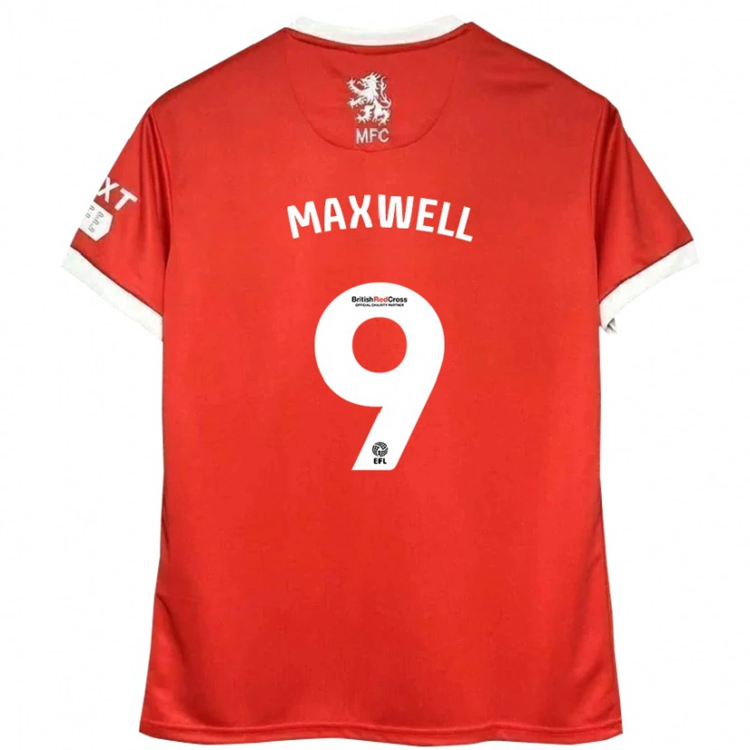 Danxen Herren Armani Maxwell #9 Rot Weiß Heimtrikot Trikot 2024/25 T-Shirt Schweiz