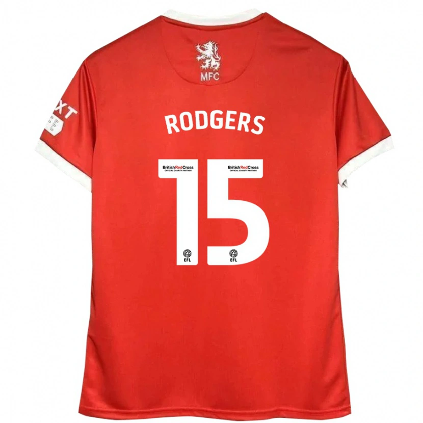Danxen Herren Amber Rodgers #15 Rot Weiß Heimtrikot Trikot 2024/25 T-Shirt Schweiz