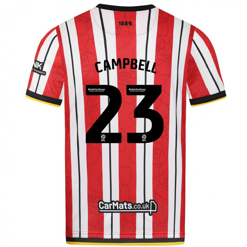 Danxen Herren Tyrese Campbell #23 Rot Weiße Streifen Heimtrikot Trikot 2024/25 T-Shirt Schweiz