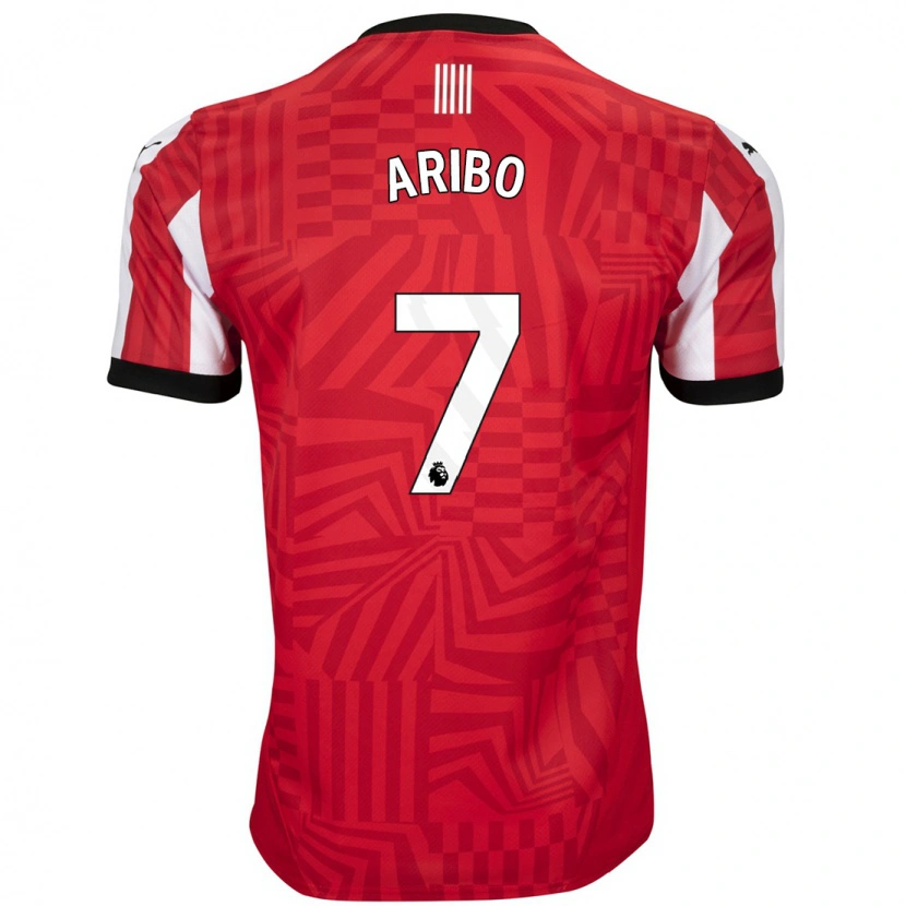 Danxen Herren Joe Aribo #7 Rot Weiß Heimtrikot Trikot 2024/25 T-Shirt Schweiz