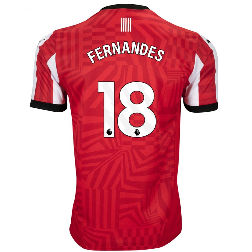 Danxen Herren Mateus Fernandes #18 Rot Weiß Heimtrikot Trikot 2024/25 T-Shirt Schweiz