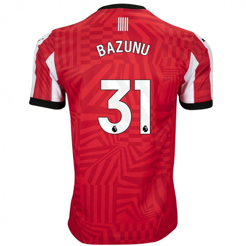 Danxen Herren Gavin Bazunu #31 Rot Weiß Heimtrikot Trikot 2024/25 T-Shirt Schweiz
