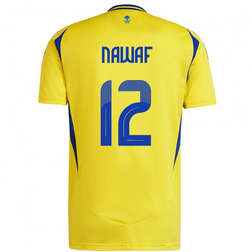Danxen Herren Nawaf Al-Boushal #12 Gelb Blau Heimtrikot Trikot 2024/25 T-Shirt Schweiz