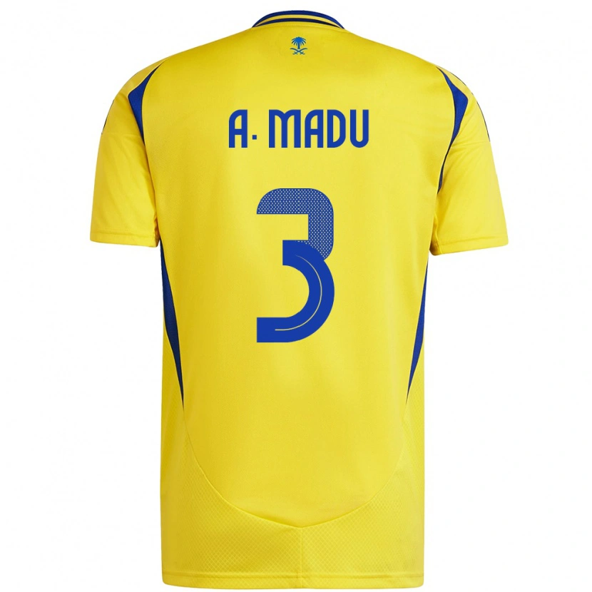 Danxen Herren Abdullah Madu #3 Gelb Blau Heimtrikot Trikot 2024/25 T-Shirt Schweiz