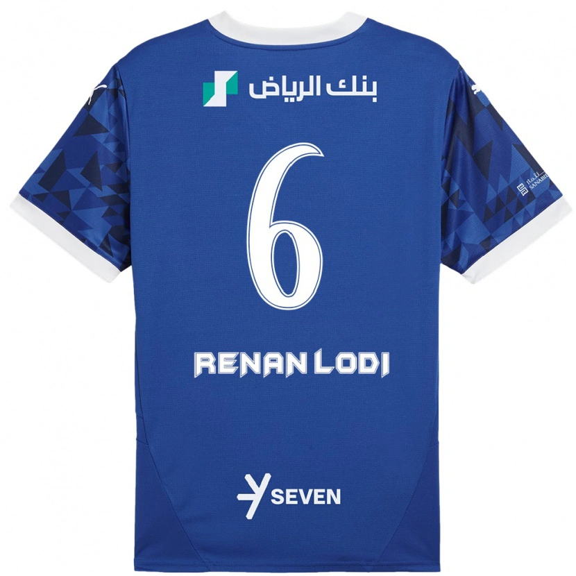 Danxen Herren Renan Lodi #6 Dunkelblau Weiß Heimtrikot Trikot 2024/25 T-Shirt Schweiz