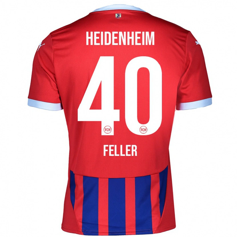 Danxen Herren Frank Feller #40 Rot Blau Heimtrikot Trikot 2024/25 T-Shirt Schweiz