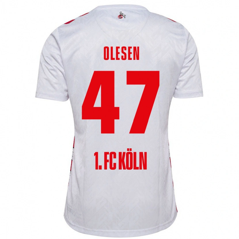 Danxen Herren Mathias Olesen #47 Weiß Rot Heimtrikot Trikot 2024/25 T-Shirt Schweiz