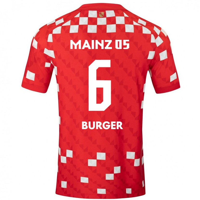 Danxen Herren Korbinian Burger #6 Weiß Rot Heimtrikot Trikot 2024/25 T-Shirt Schweiz