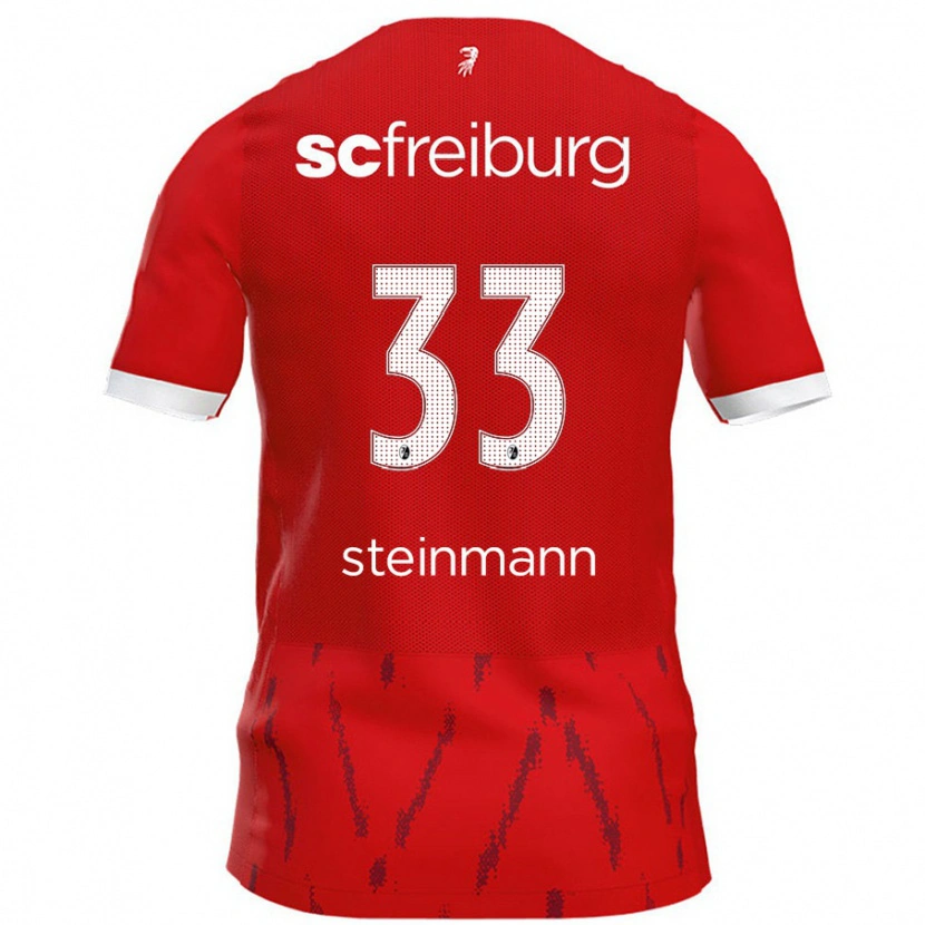 Danxen Herren Karl Steinmann #33 Rot Heimtrikot Trikot 2024/25 T-Shirt Schweiz
