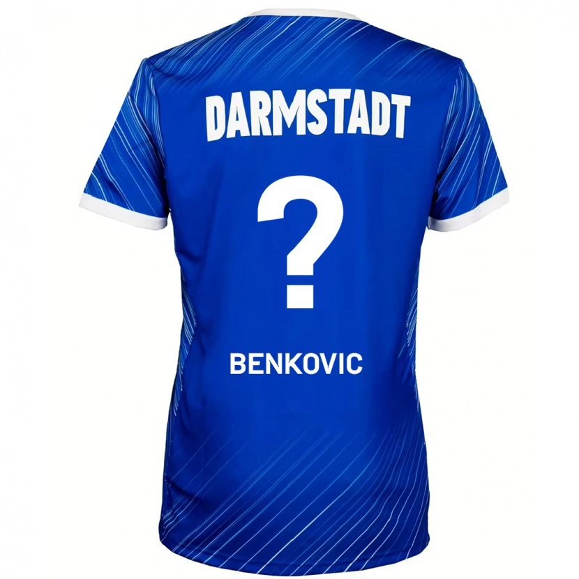 Danxen Herren Nikola Benkovic #0 Blau Weiß Heimtrikot Trikot 2024/25 T-Shirt Schweiz
