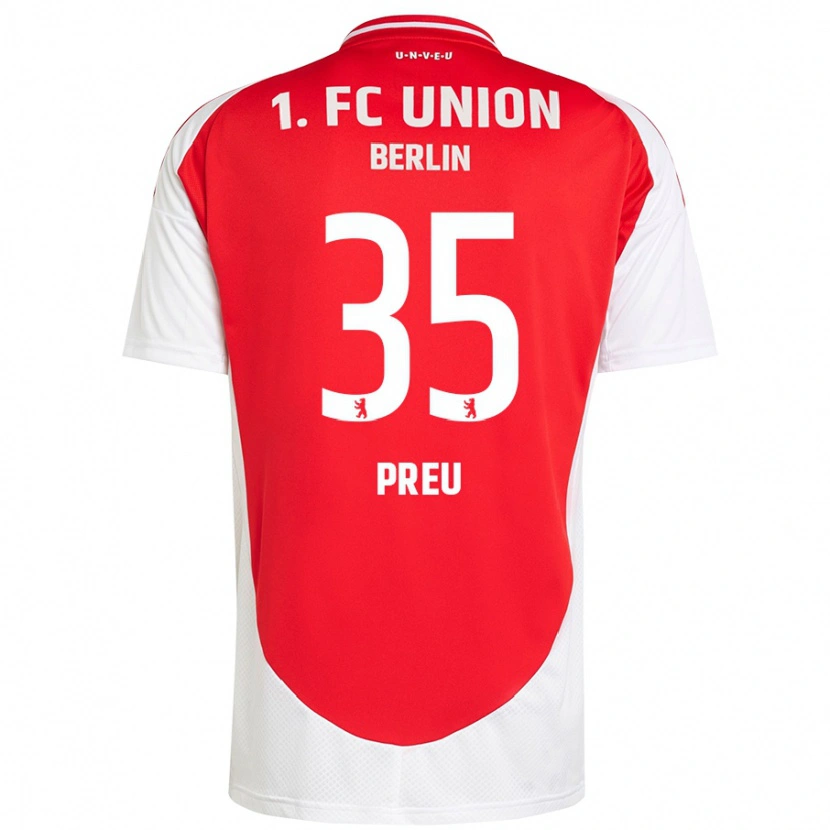 Danxen Herren David Preu #35 Rot Weiß Heimtrikot Trikot 2024/25 T-Shirt Schweiz