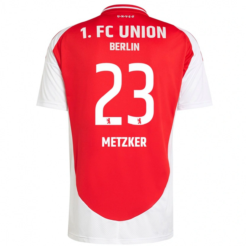 Danxen Herren Pia Metzker #23 Rot Weiß Heimtrikot Trikot 2024/25 T-Shirt Schweiz
