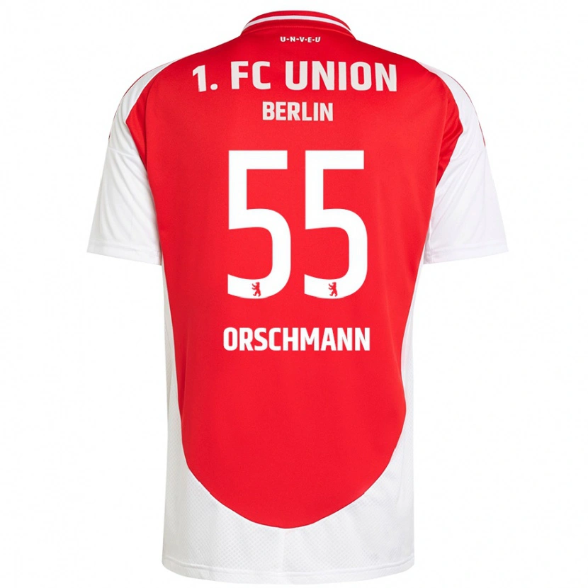 Danxen Herren Katja Orschmann #55 Rot Weiß Heimtrikot Trikot 2024/25 T-Shirt Schweiz
