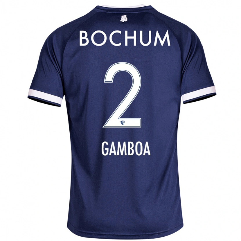 Danxen Herren Cristian Gamboa #2 Dunkelblau Heimtrikot Trikot 2024/25 T-Shirt Schweiz