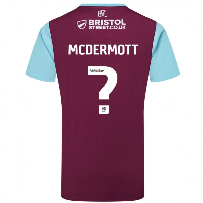 Danxen Herren Tommy Mcdermott #0 Burgunderrot Himmelblau Heimtrikot Trikot 2024/25 T-Shirt Schweiz