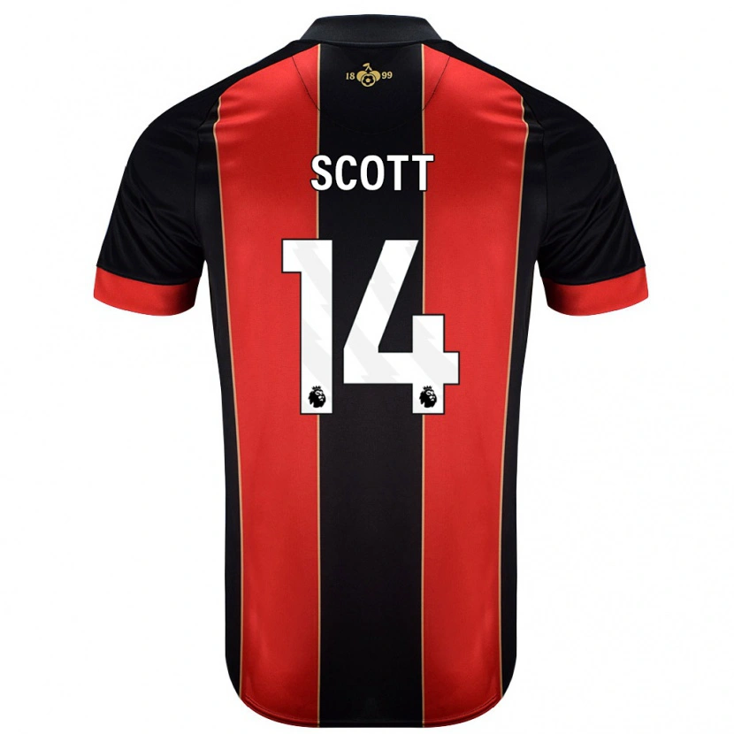 Danxen Herren Alex Scott #14 Rot Schwarz Heimtrikot Trikot 2024/25 T-Shirt Schweiz